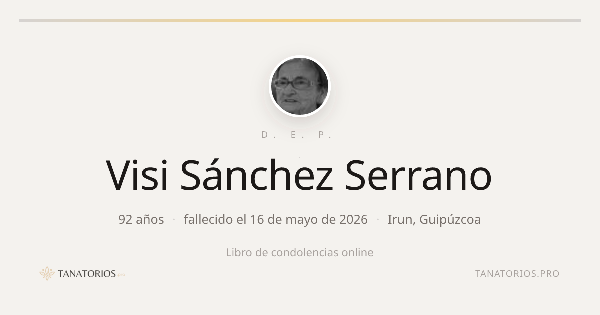 Memorial de Visi Sánchez Serrano