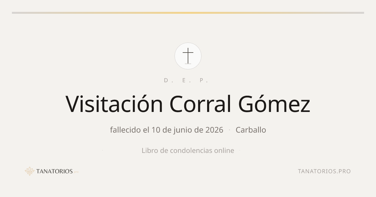 Memorial de Visitación Corral Gómez