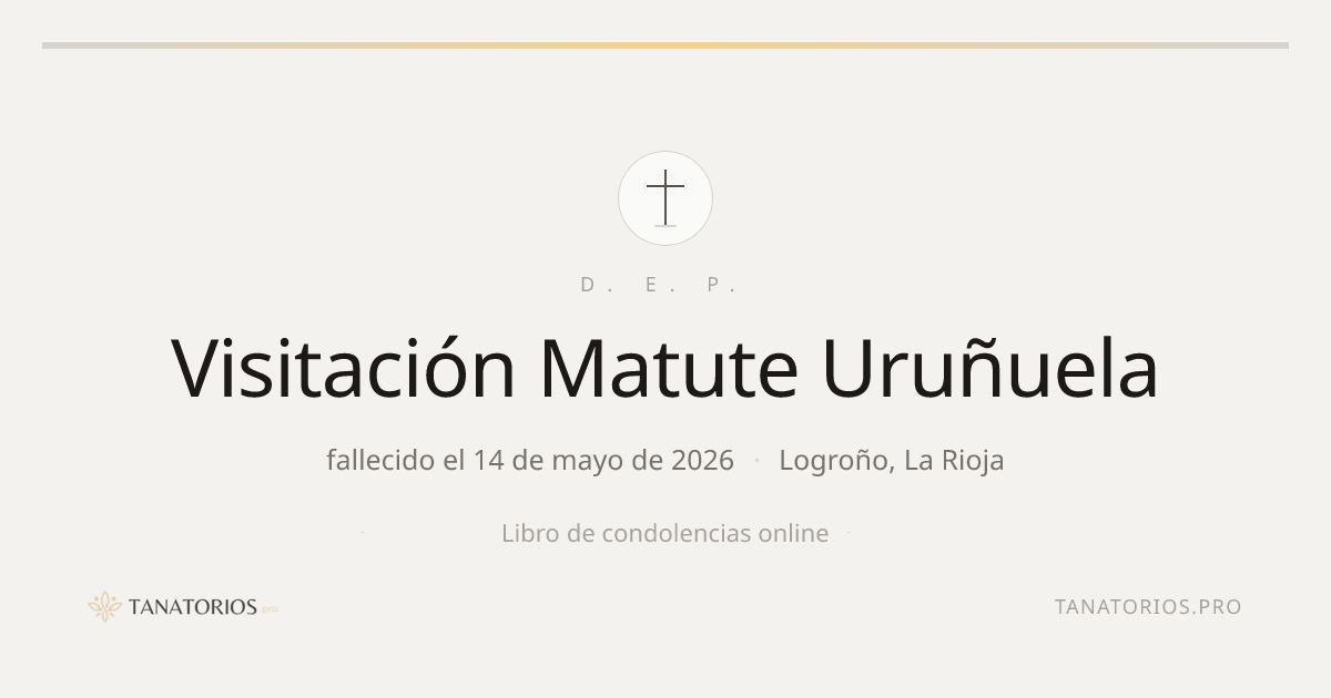 Memorial de Visitación Matute Uruñuela