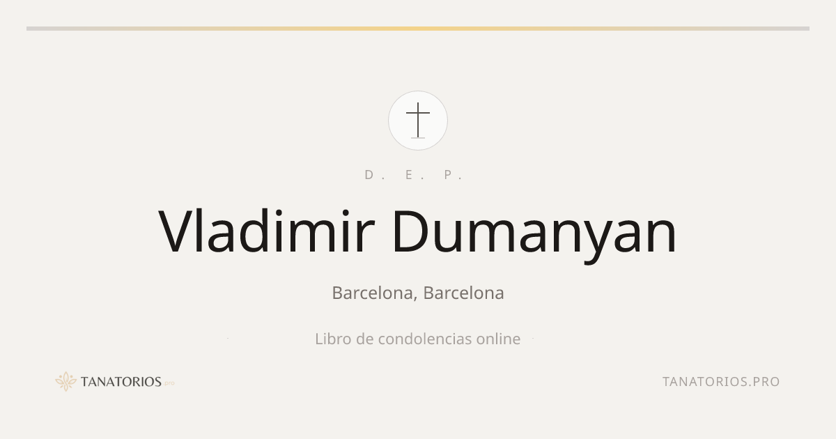 Memorial de Vladimir Dumanyan