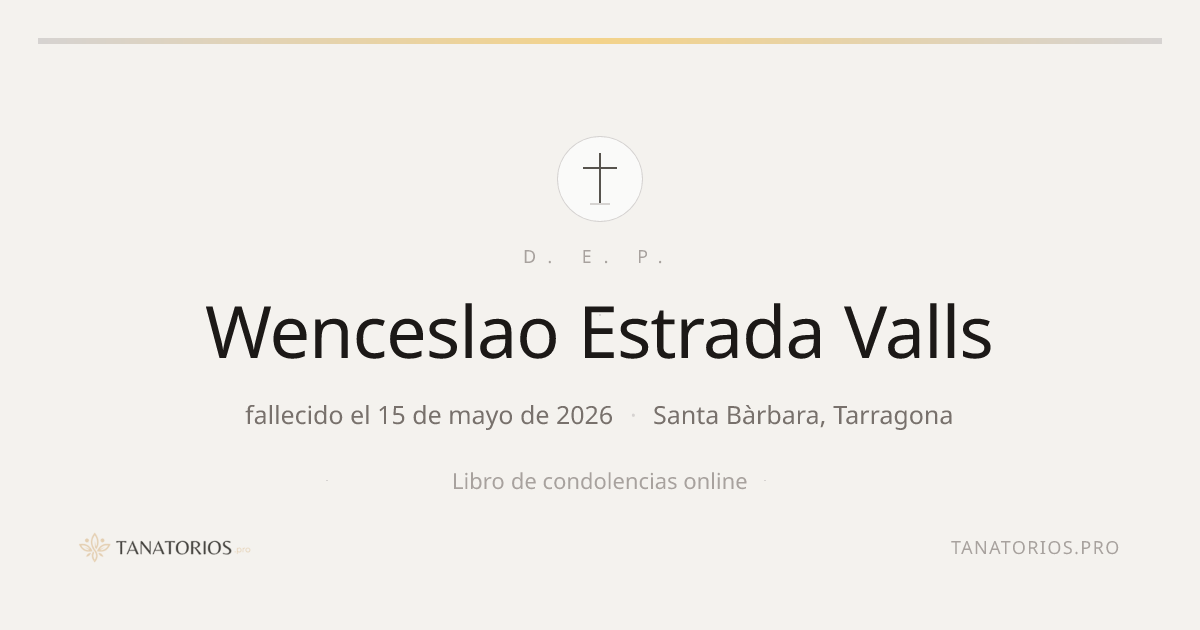 Memorial de Wenceslao Estrada Valls