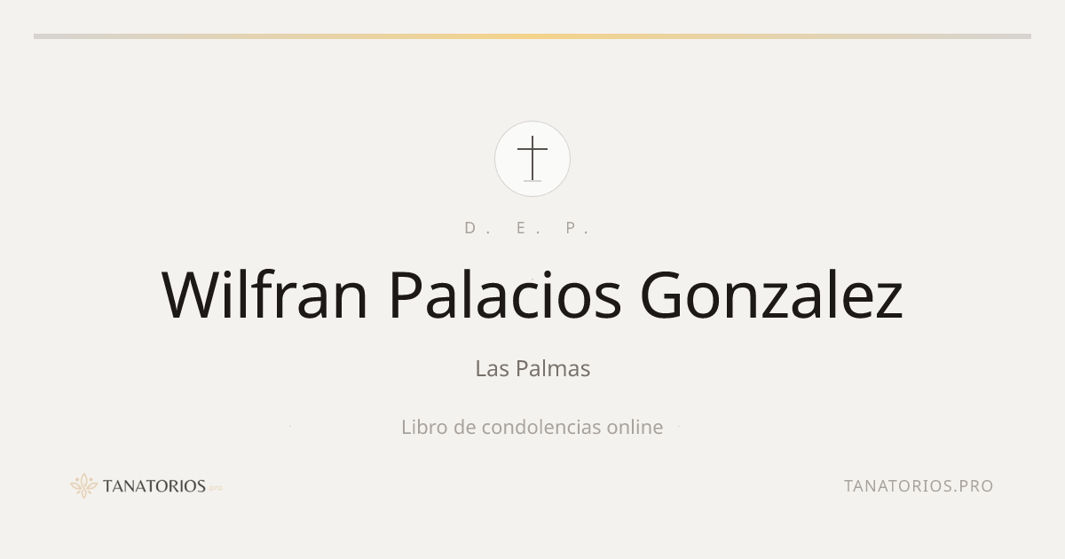 Memorial de Wilfran Palacios Gonzalez