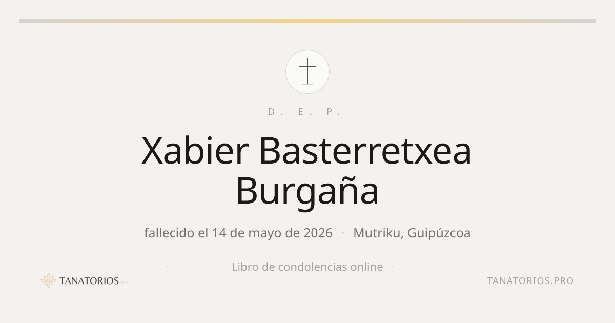 Memorial de Xabier Basterretxea Burgaña