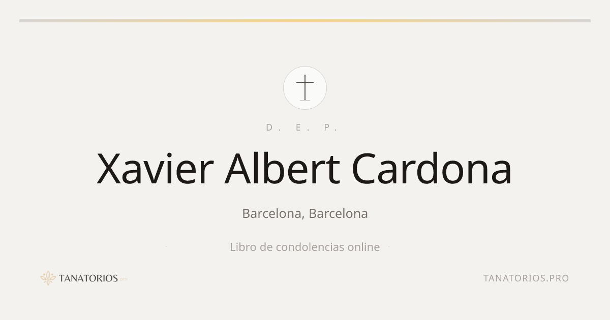 Memorial de Xavier Albert Cardona