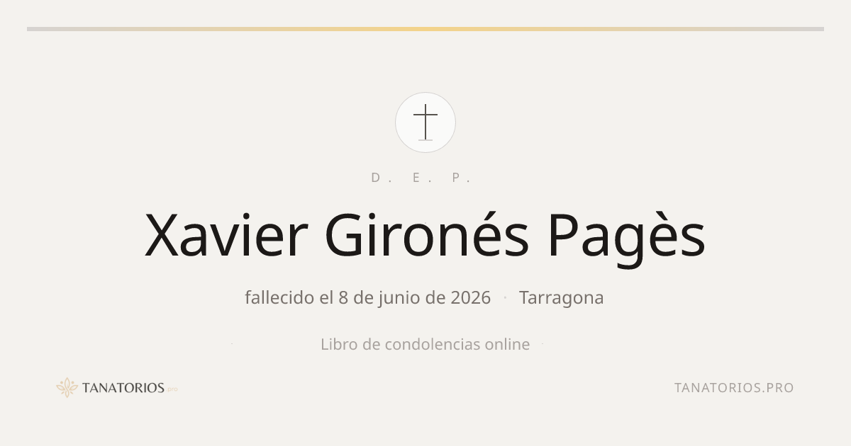 Memorial de Xavier Gironés Pagès