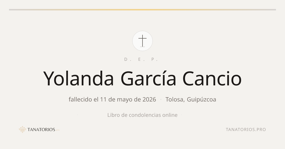 Memorial de Yolanda García Cancio