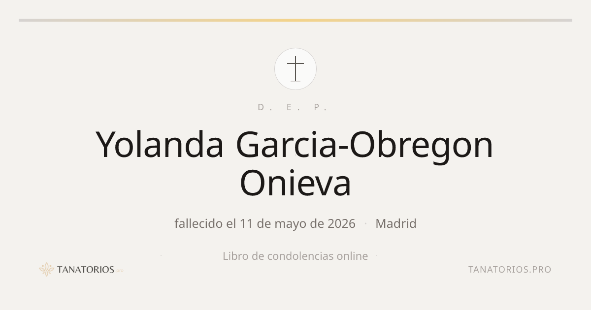 Memorial de Yolanda Garcia-Obregon Onieva
