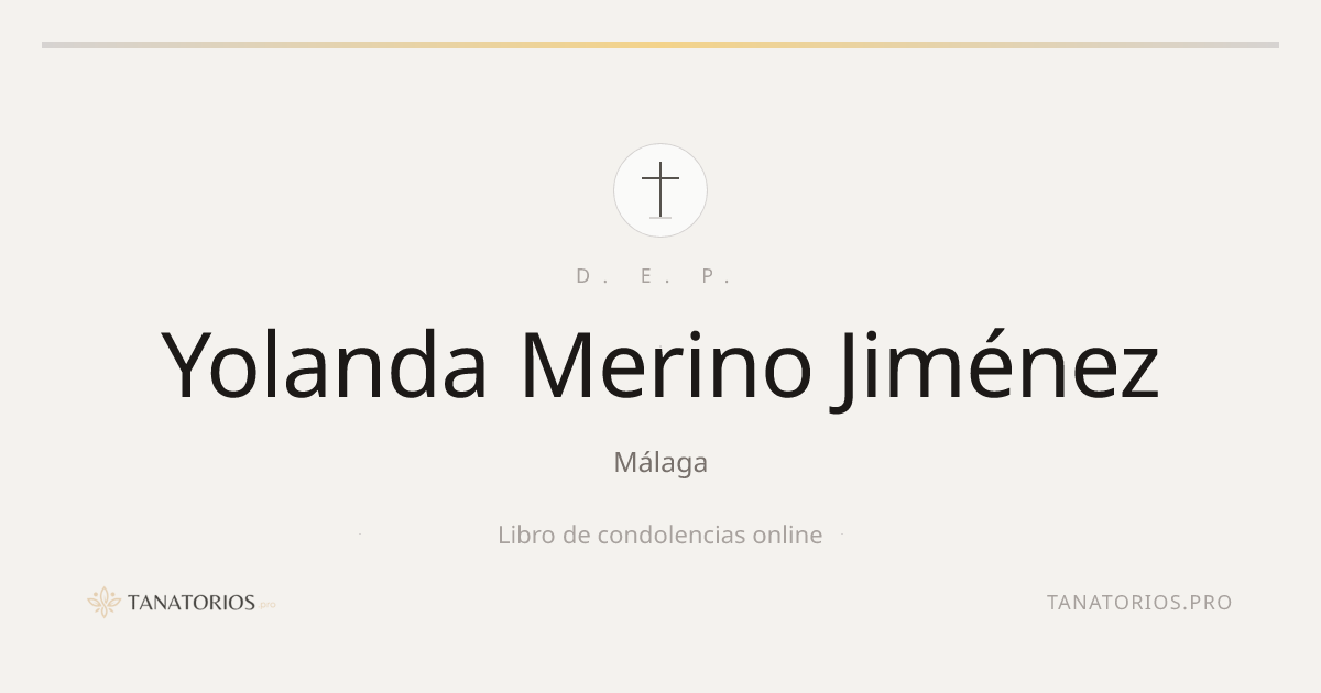 Memorial de Yolanda Merino Jiménez