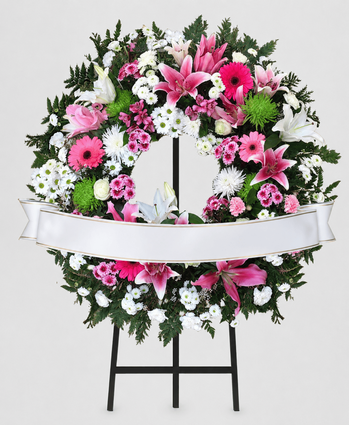 Corona de flores de colores